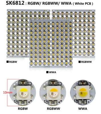  WS2812B SK6812 Addressable RGB 5050 SMD LED Chips LIGHT Pixel Heat Sink PCB 5V - Image 1 of 4