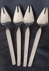 Viners Int SPLAYD ish buffet forks fork spoon cutlery x4 S/Steel Empire Profile - Picture 1 of 5