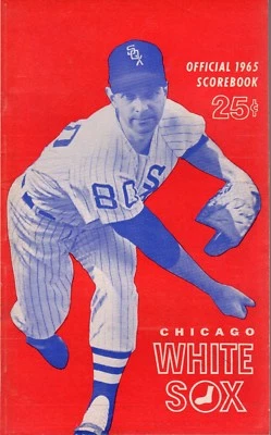 1965 6/23 G1 Baseball program Washington Senators Chicago White Sox Woodie Held - Image 1 of 4