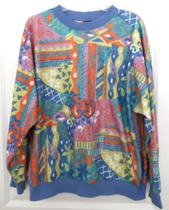 Vintage Tail Sweatshirt Abstract Pattern Soft Oversized USA Size Medium - Picture 1 of 7