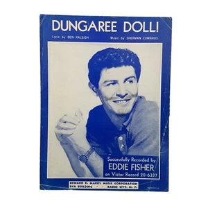 Latzhose Puppe 1955 Vintage Noten Raleigh Edwards aufgenommen Eddie Fisher - Bild 1 von 6