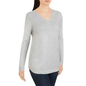 Hilary Radley, Ladies' V-Neck Tunic Sweater (Choose Color + Size) - Picture 1 of 18
