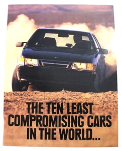 1991 Saab The Ten Least Compromising Cars in theWorld Dealership Brochure/Poster - Picture 1 of 4