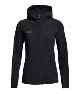 Under Armour Womens UA Challenger II Storm Shell Full Zip Jacket Black Hooded S - Picture 1 of 5