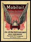 1910 Mobil Oil NEW Metal Sign: Vacuum Oil Co. "Makes Your Car Fairly Fly" NYC
