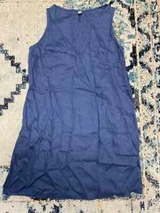Amazhiyu Vestito Donna Lino Senza Maniche Midi Estivo Casual Taglia M - Foto 1 di 3