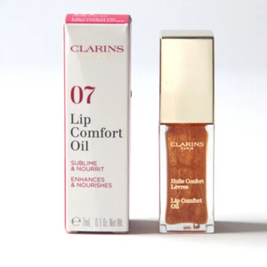 CLARINS Lip Comfort Oil Shade # 07 Honey Glam Full Size 0.1 OZ. - 7 mL Brand New - Picture 1 of 2