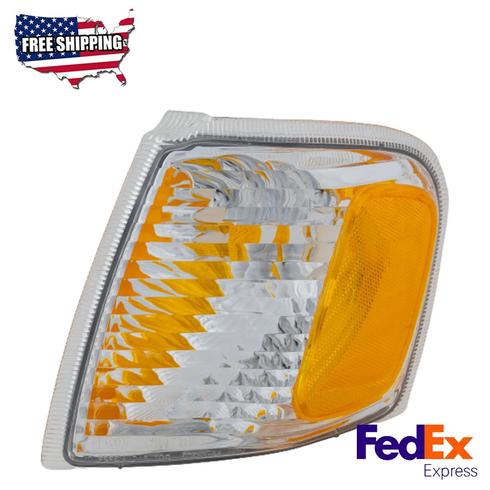 Luz de esquina transparente y ámbar lente lado del conductor para Ford Explorer Sport 2001-2005 Foto 1 de 4