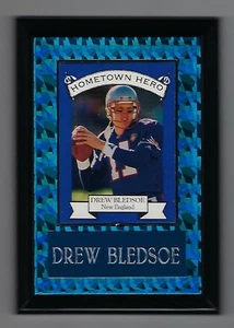 Vintage 1994 6.5" x 4.5" Card Plaque Drew Bledsoe Hometown Hero Patriots #2 - Picture 1 of 1