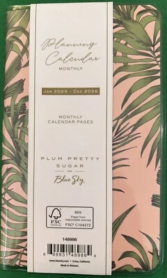 2025-2026 Blue Sky Monthly Planning Calendar, Palm Reader (3-5/8" x 6-1/8") - Image 1 of 4