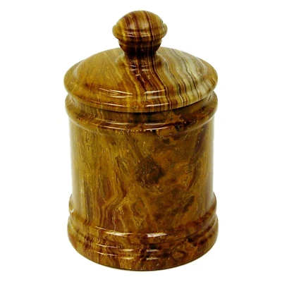 Multi Brown Onyx Kitchen Canister | 9 inches Tall - Image 1 of 2