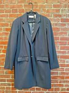 Navy Blue “Elisabeth By Liz Claiborne” Coat Blazer Size 14 - Picture 1 of 5