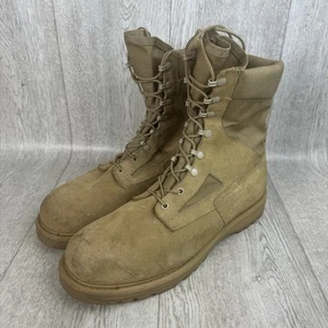 Rocky Boots Mens 14M Hot Weather Army Combat 782HW-1 8” Brown Leather Lace Up - Picture 1 of 13
