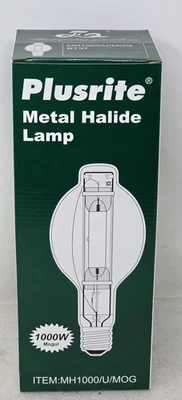 Plusrite MH1000/U/MOG 1000W Metal Halide Light Bulb BT37 - Image 1 of 4