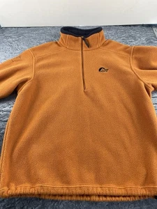 Lowe Alpine Aleutian 300 Fleece Sweater mens 3xl orange 1/4 zip Hiking active - Picture 1 of 14