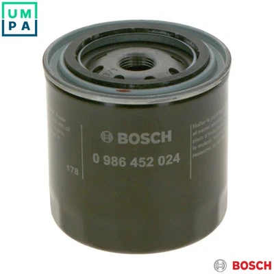 OIL FILTER 0 986 452 024 FOR LTI NISSAN TRADE/Van/Platform/Chassis 280ZX,XZT TX - Image 1 of 4