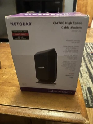 NETGEAR CM700-1AZNAS DOCSIS 3.0 Cable Modem 32x8 for Xfinity by Comcast 1.4gbps - Image 1 of 4