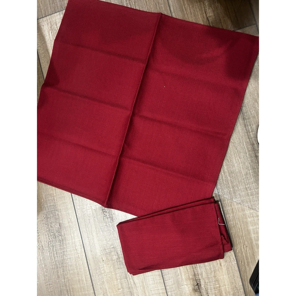 Longaberger Baskets Napkins Paprika Red fabric squares Set of 2 - Image 1 of 1