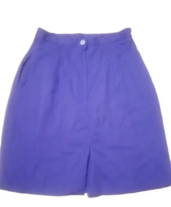 Vintage 90s Skirt Womens Size 30” Purple Lavender Ellen Fig Brand Cotton Light - Picture 1 of 6