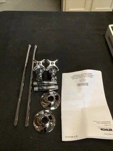 Fournitures d'angle Kohler 3/8" avec butée Poignées croisées. Chrome poli. 7605-P-CP J5 - Photo 1/6