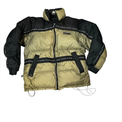 Chaqueta acolchada First Down para hombre M negra oliva 80/20 plumón Dream It Be It abrigo Foto 1 de 4
