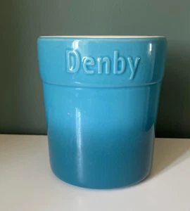 DENBY BLUE UTENSIL STORAGE JAR - Picture 1 of 4