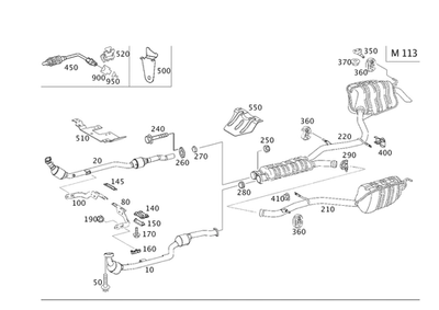 Flange genuína Mercedes-Benz 211-492-01-45 - Imagem 1 de 2