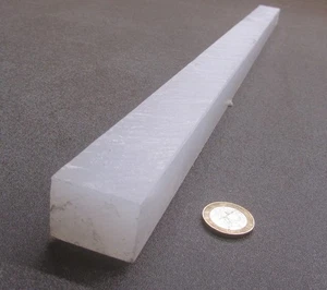 Polypropylene Bar 1.25" Thick x 1.00" Wide x 24" Long - Picture 1 of 10