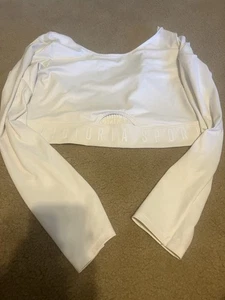 Victoria Sport Size Medium White Backless Top - Picture 1 of 2