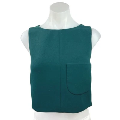 Aritzia Wilfred Women's Green Sleeveless Round Neck Blouses Shirts Tops Size XXS - Image 1 of 4