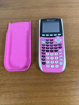 Texas Instruments TI-84 Plus C Silver Edition Graphing Calculator - Pink Tested  - Image 1 of 4