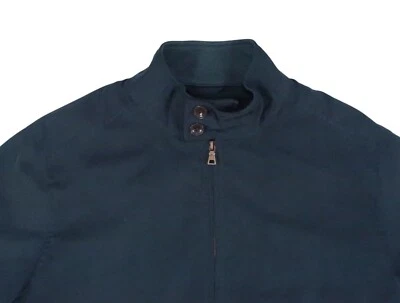NEW JOHN LEWIS MEN LARGE HARRINGTON BOMBER PEACHED MICROFIBER FULL ZIP JACKET - Image 1 of 4