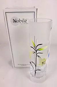 Nobile Lily Tall Vase Glass 19.5cms - Picture 1 of 11