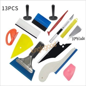 Car Window Tint Tools Kit Set Wrapping Vinyl Film Tinting Squeegee Scraper 13pcs - Picture 1 of 12
