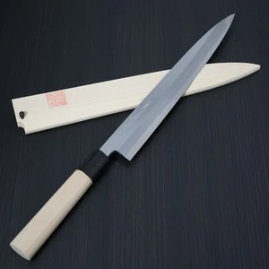 Japanese Yoshihiro Shirogami Steel Sushi Sashimi Yanagiba Knife 270mm Sakai Saya - Picture 1 of 12