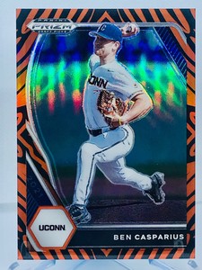 2021 BEN CASPARIUS Prizm Draft Picks Tiger Stripes 51/99 - #PDP162