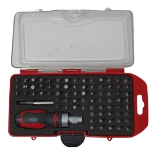 Destornillador-carraca con adaptador y 78 puntas diversas en estuche - Picture 1 of 2