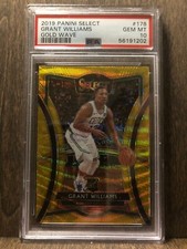 2019-20 Select GRANT WILLIAMS Premier Prizm Gold Wave PSA 10 GEM MINT ROOKIE RC