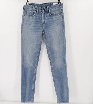 RAG & BONE Jeans Men's 30 32x33 Fit 2 Slim Mid Rise Button Fly Ames Blue Denim - Image 1 of 4