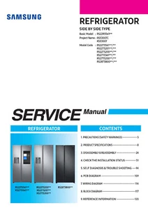 SAMSUNG RS27T5200SR/AA RS27T5200SR REFRIGERATOR SERVICE REPAIR MANUAL PAPER - Foto 1 di 1