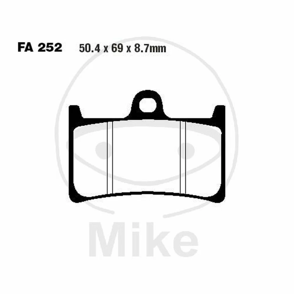 EBC Sinterizadas Delantero y Trasero Pastillas de Freno Para Yamaha YZF600