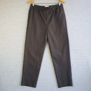 Unison Smart Pull On Trouser Mens Sz Small Grey Pinstripe Comfort Dress Work - Picture 1 of 9