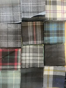 Tartan Quilting Wool Squares X 50 Pieces. Mix Grey/ Black 6 InchBy 6 Inch - Picture 1 of 3