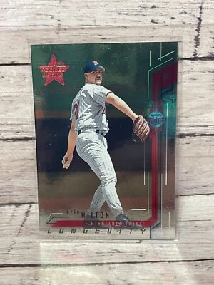 2001 Leaf Rookies and Stars Longevity #84 Eric Milton   #'d 43/50 - Image 1 of 2