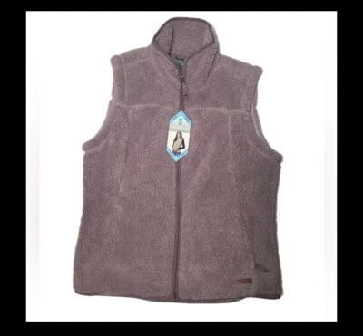 Acogedor Chaleco de Felpa Rosa Polvorienta Libre Country Talla Grande Exterior Cálido Nuevo con Etiquetas Foto 1 de 4