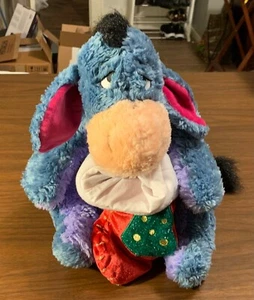 Eeyore - Disney Store - Calza di peluche natalizia 12" - Ottime condizioni - Foto 1 di 7