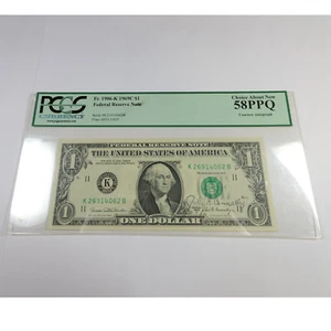 1969 C PCGS Choice About New 58 PPQ Signed $1 Dollar Federal Reserve Note 54208F - Picture 1 of 3