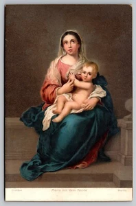 Postal: Maria Mit Dem Kinde, Dresden, Murillo, Stengel & Co, dividida, sin publicar - Imagen 1 de 2