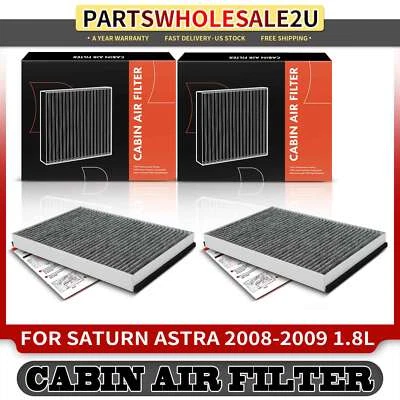 2x New Front Side Activated Carbon Cabin Air Filter for Saturn Astra 2008-2009 - Image 1 of 4
