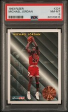 Michael Jordon 1993 Fleer League Leader PSA 8